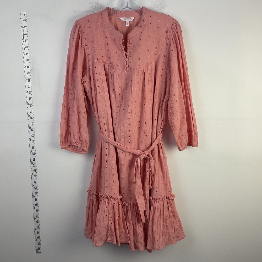 LC Lauren Conrad Pink Eyelet Dress